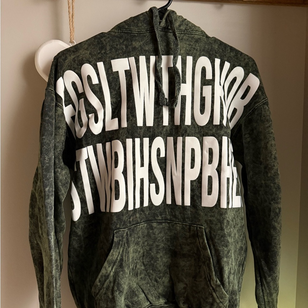 Green Graphic Hoodie